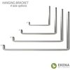 Ekena Millwork Steel Hanging Shelf Bracket, Stainless Steel 2"W x 6"D x 5 1/2"H BKTM02X06X05HSSS